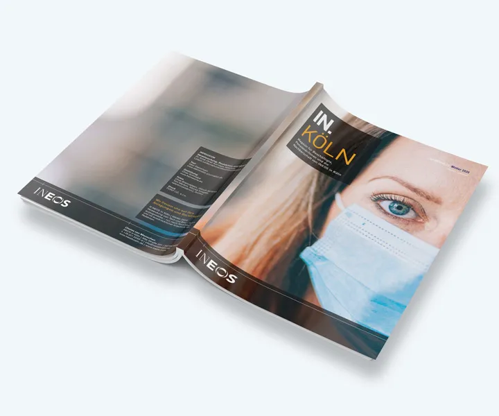 Ineos in koeln magazine cover mockup