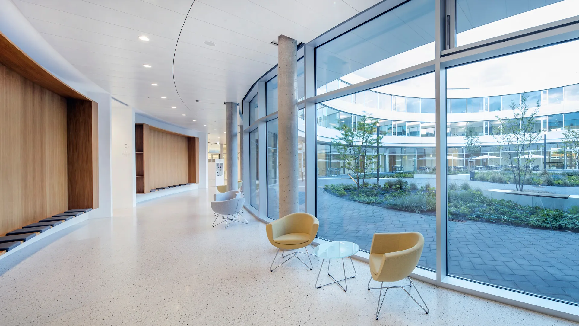 Ineos one building interior lobby lounge