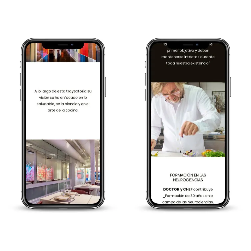 Rice sanchez romera mobile screens side by side