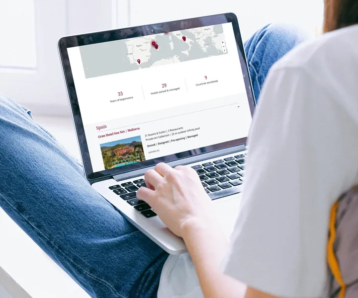 The stein group experience map laptop mockup