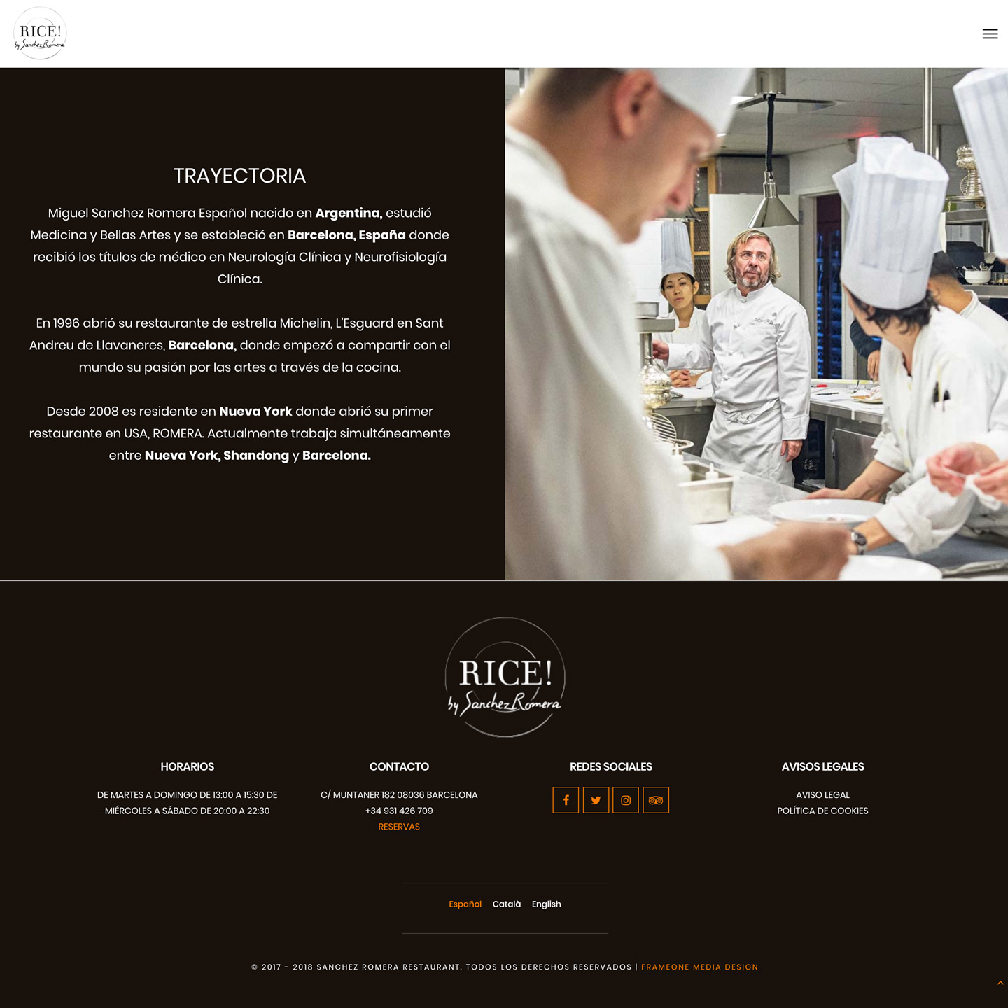 restaurant rice chef miguel sanchez romera website barcelona